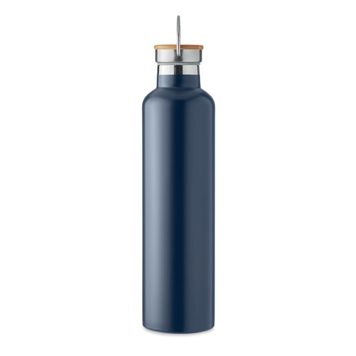 Helsinki 1L Vacuum Flask with Natural Bamboo Lid.