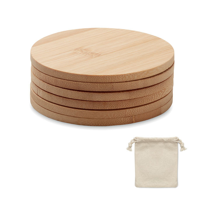 Bayin Bamboo Coasters Set