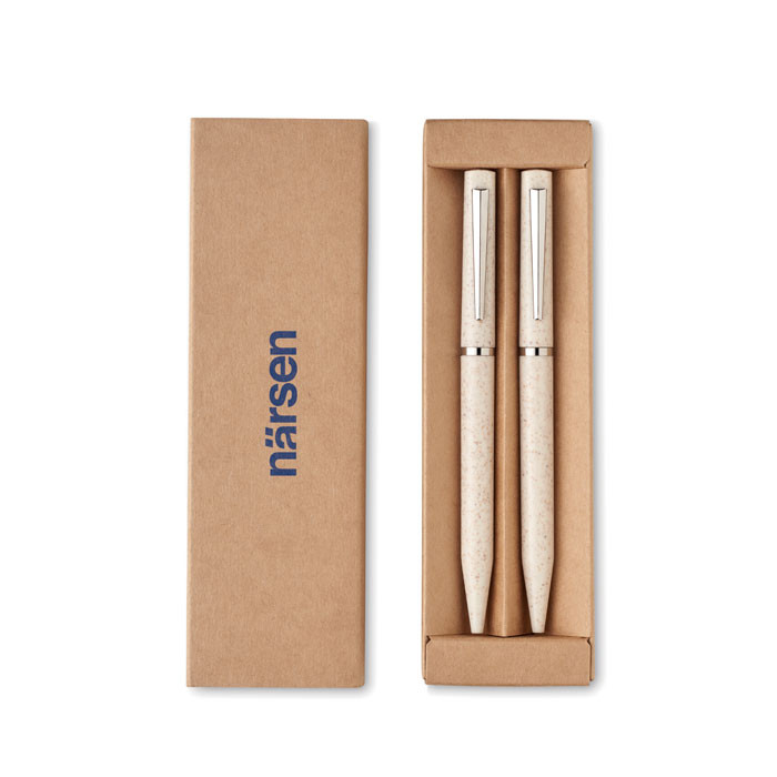 Peat Wheat straw/ABS pen set
