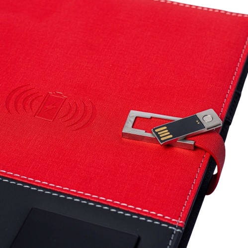 LampOn-8000mAh Wireless Charging Power Bank Table Lamp Notebook Set A5 Size