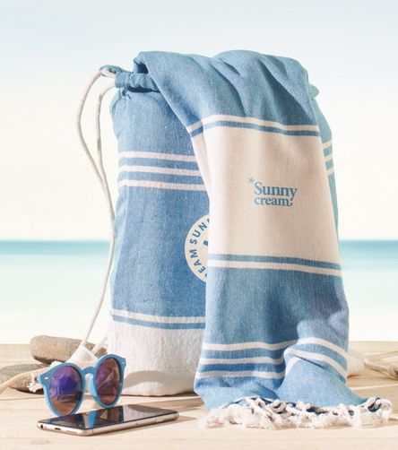 Hammam Beach Towel & Drawstring Bag
