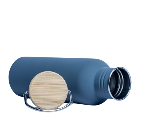 Whitney Steel - Bamboo Lid Bottle