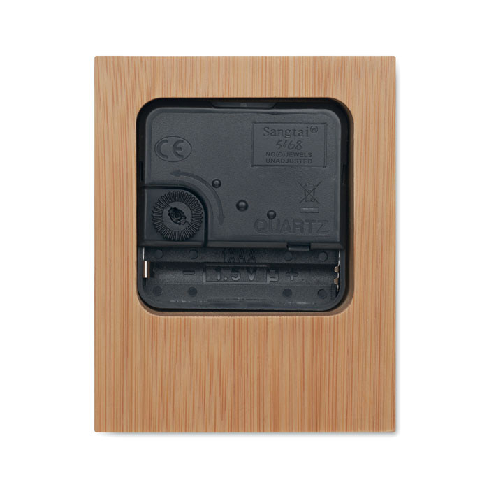 Clambu bamboo table clock