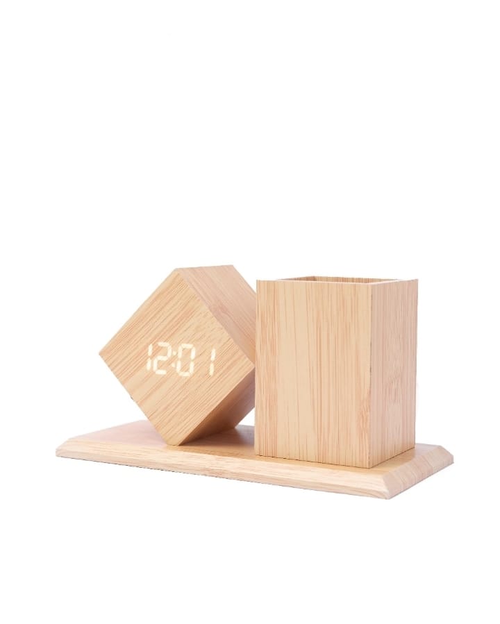 Lancoon Digital Alarm Clock & Desk Organizer