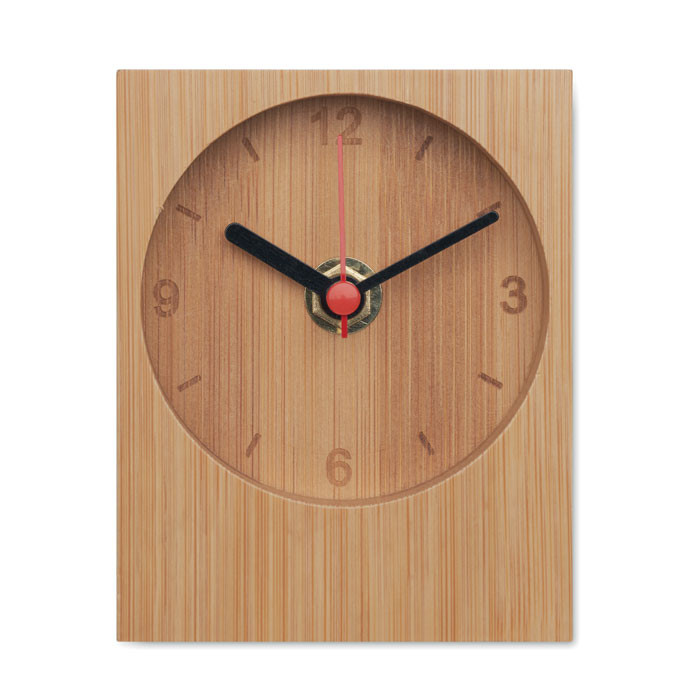 Clambu bamboo table clock