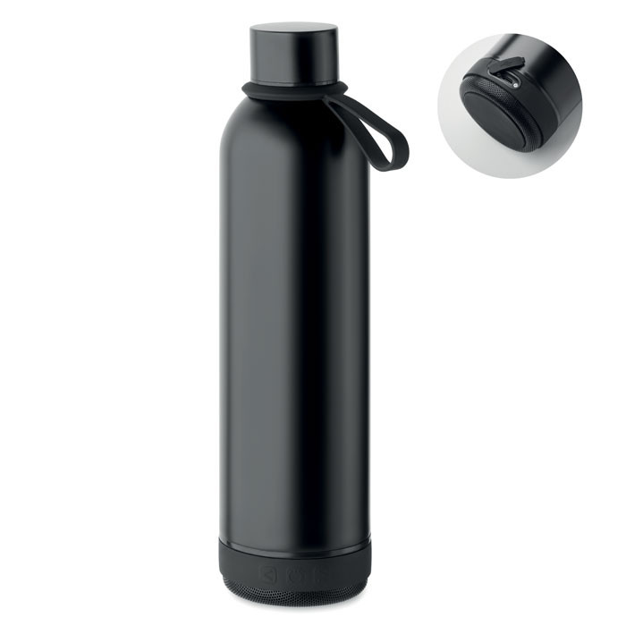 Musey 500ml Insulated Bottle with Wireless Speaker Handle.