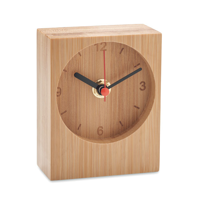 Clambu bamboo table clock