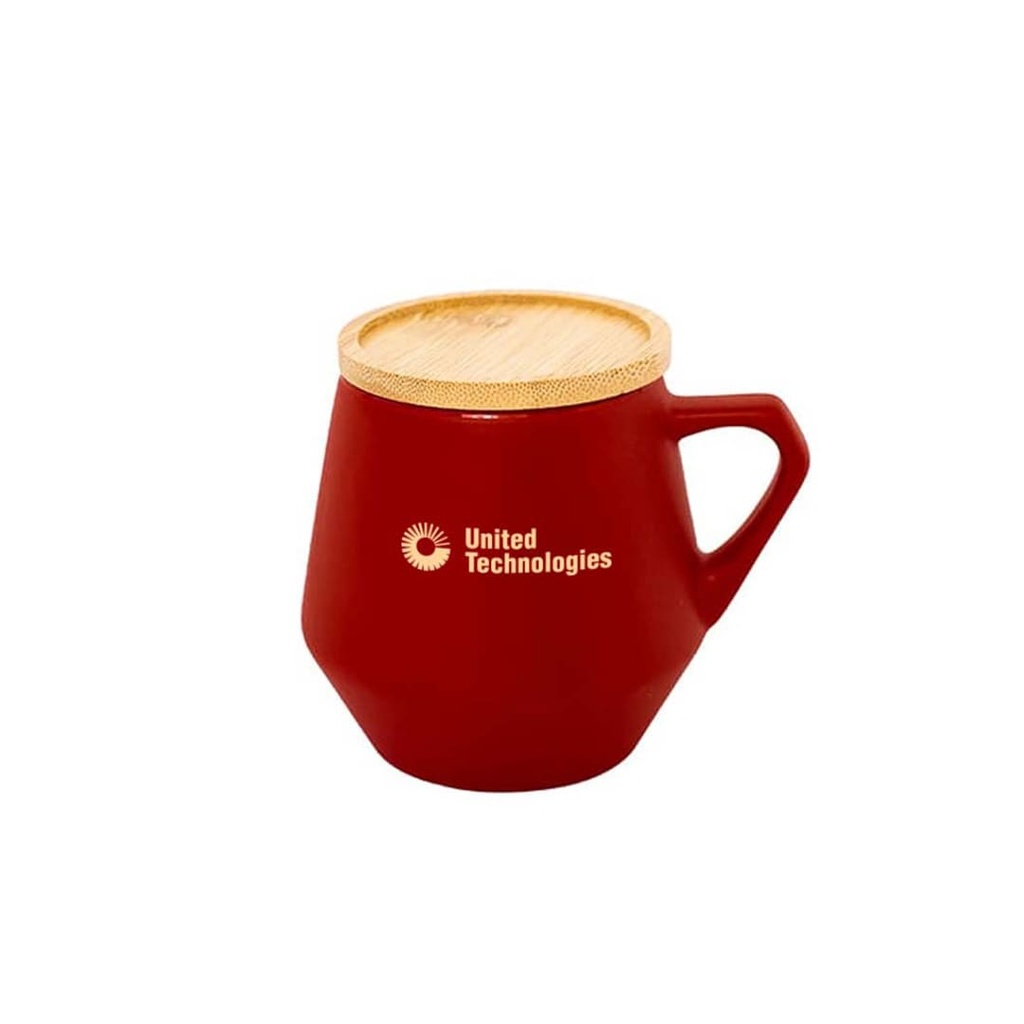 SEVILLA - eco-neutral Ceramic Mug with Bamboo Lid - Dark Green