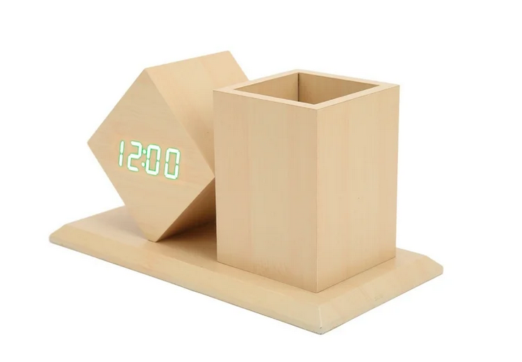 Lancoon Digital Alarm Clock & Desk Organizer