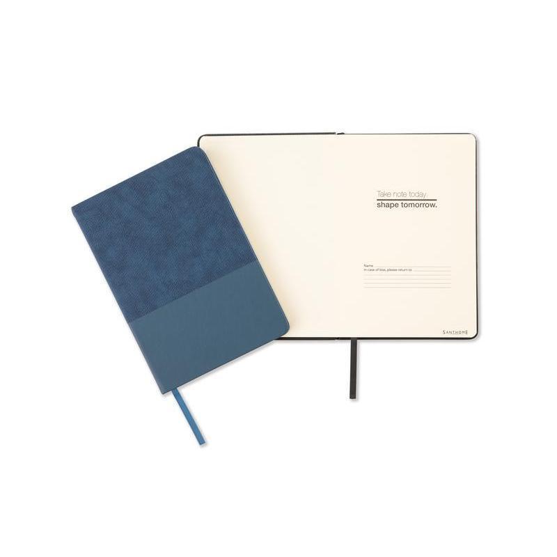 LYSS - Santhome® A5 Thermo PU Hard Cover Notebook - Blue & Black
