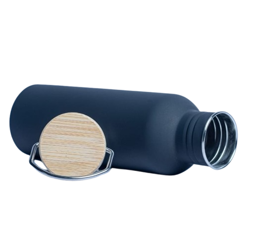 Whitney Steel - Bamboo Lid Bottle