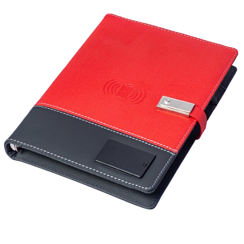 LampOn-8000mAh Wireless Charging Power Bank Table Lamp Notebook Set A5 Size