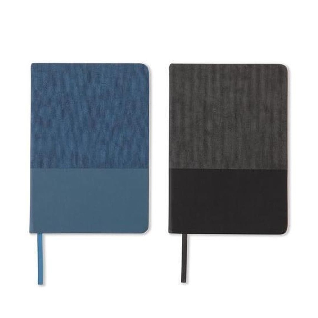 LYSS - Santhome® A5 Thermo PU Hard Cover Notebook - Blue & Black