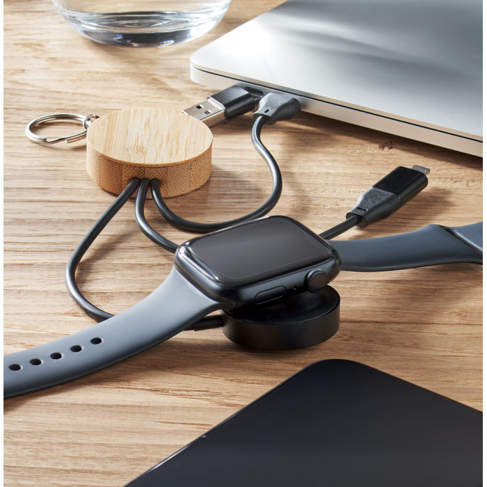 Bule Key Ring 4 in 1 Charging Cable
