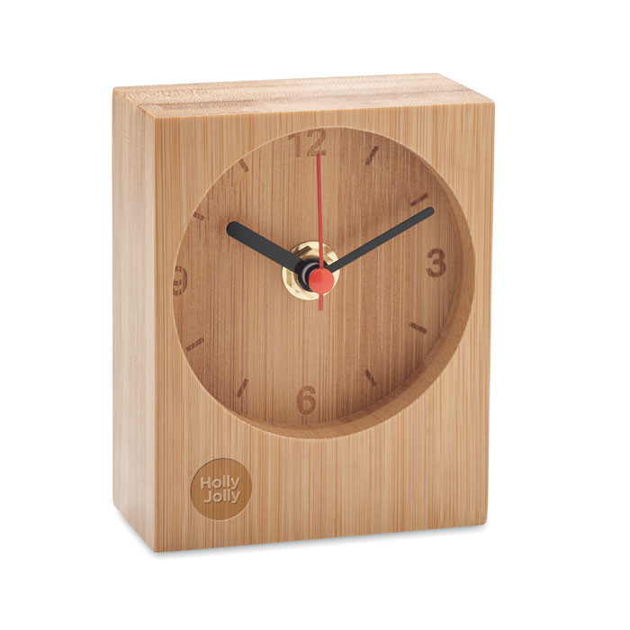 Clambu bamboo table clock