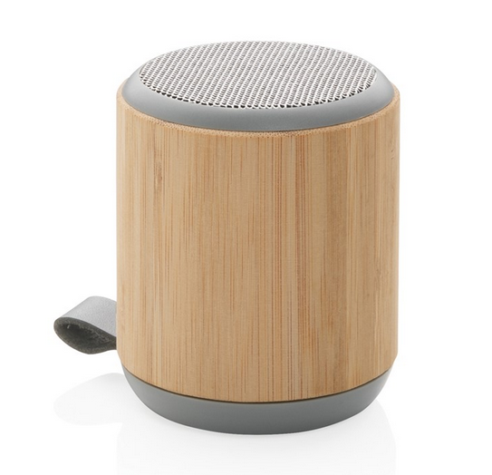 Bamboo and fabric 3W wireless speaker
