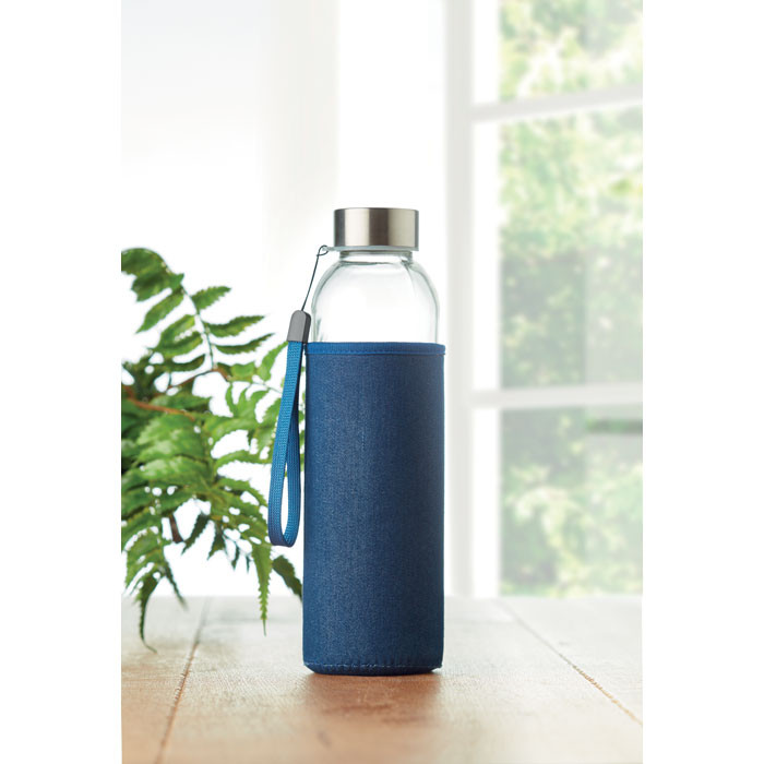 Utah Denim Neoprene Pouch Bottle